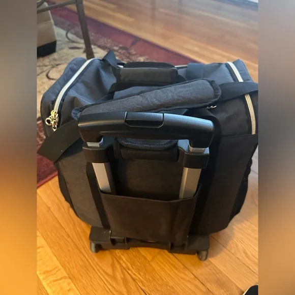 Rolling Travel Duffel Bag with Wheels & Telescoping Handle - Picture 10 of 16